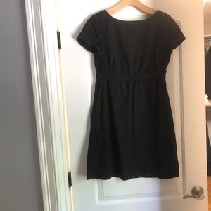 GAP black woven cotton dress